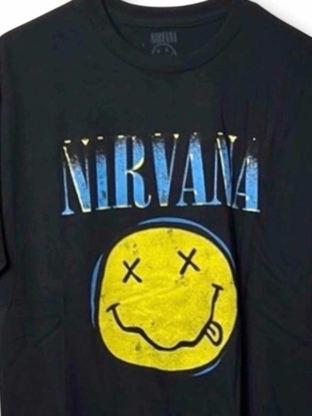 Nirvana Black Graphic T-Shirt Size Large - Picture 2 of 7